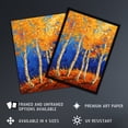 thumbnail image 2 of Artery8 Bright Autumn Birch Trees Forest Oil Painting Living Room Large Wall Art Poster Print Thick Paper 18X24 Inch, 2 of 3