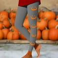 thumbnail image 2 of FEIFLY Women Leggings Halloween Pumpkin Print High Waisted Workout Yoga Pants For Women Lifting Compression Fitness Running Cozy Female Streetwear, 2 of 4