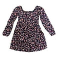 thumbnail image 2 of GAP Kids Girl's Long Sleeve Smocked Print Dress (Navy Floral, Medium (7/8)), 2 of 2