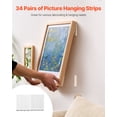 thumbnail image 2 of VEVOR Picture Hanging Strips, 34 Pairs, Large Picture Hangers with Removable Adhesive, Hook & Loop Strips, Wall Hanging Strips for Damage Free Picture Hanger, Mounting of Photos, Frames, Wall Decor, 2 of 9