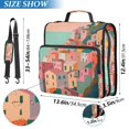 thumbnail image 2 of FORMRS Zipper Binder with Shoulder Strap 2-inch Ring 500 Sheet Capacity File Bag, Cityscape Painting, 2 of 5