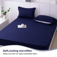 thumbnail image 4 of Lavish Cover Ultra Soft Waterproof Fitted Sheet, Washable Mattress Cover for Home, Hotel(King, Dark Blue), 4 of 9