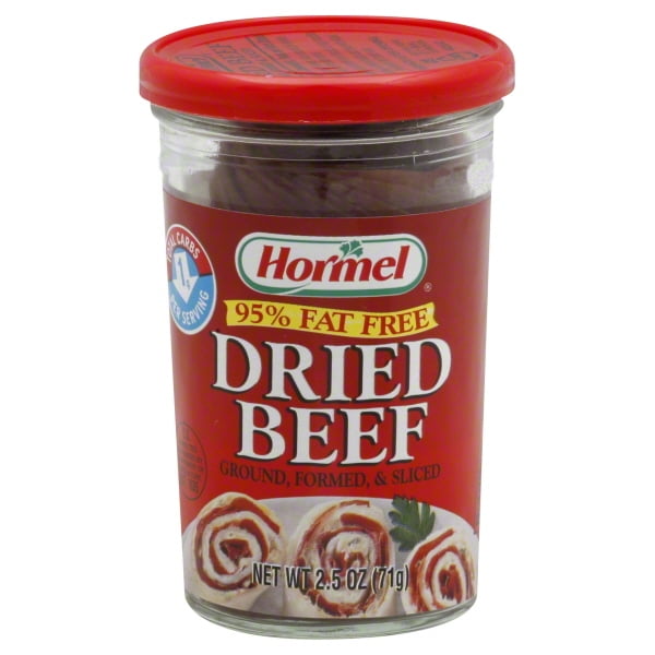 Hormel Dried Ground Formed & Sliced Dried Beef JAR, 2.5 oz