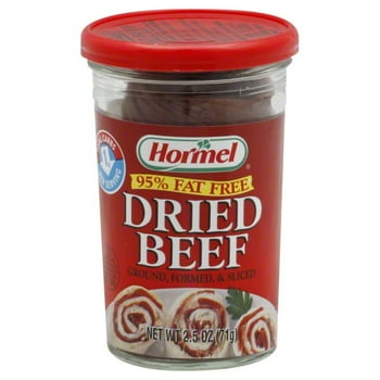 Hormel Dried Ground Formed & Sliced Dried Beef JAR, 2.5 oz