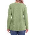 thumbnail image 4 of MOSHU 3 Pack T Shirts for Women Crew Neck Plus Size Women Shirts Long Sleeve Tees Casual Basic Fall Tops, 4 of 9