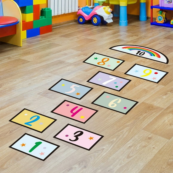 Aursykel PVC Wall Stickers for Decor Preschool Education Games Easy to Use and Remove with No Remnant Suit for Kindergarten Bedroom or Classroom Gift Idea
