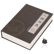 2024 Diversion Book Safe Metal Lifelike Book Money Coin Box with Key Lock for Jewelry Cash Credit CardsRomance of The Three Kingdoms