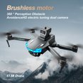 thumbnail image 4 of ZFYXGS Folding GPS UAV 4K HD Aerial Photography Drone, 5G WIFI Transmission Drone, Brushless Motor, Mobile Phone Control, Multiple Flight Modes, Black, 4 of 7