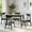 Espresso, variant on SK New Interiors Dining Kitchen Rectangular Table and 4 Yumiko Side Chairs (Set of 5) Solid Wood Medium Brown Finish