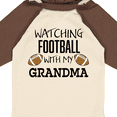 thumbnail image 4 of Inktastic Watching Football with my Grandma Boys or Girls Long Sleeve Baby Bodysuit, 4 of 5