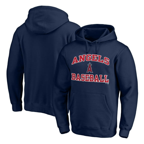Men's Navy Los Angeles Angels Heart & Soul Pullover Hoodie