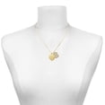 thumbnail image 2 of Delight Jewelry Gold-tone Heart Locket - Large Goldtone Crystal Initial - B - Charm Necklace, 17.5"+2", 2 of 4