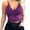 Purple, variant on Triangle Lace Bralette for Women V Neck Strap Bustier Tops Racerback Cami Top Floral Underwire Cozy Soft Bandeau Bra