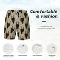 thumbnail image 6 of Picia Cute Black Dog pattern Mens Swim Trunks with Compression Liner Stretch Beach Shorts Quick Dry with Zipper Pockets No-Chafing Board Shorts-Medium, 6 of 9
