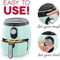 thumbnail image 2 of Freidora de Aire Electrico Deluxe DASH DMAF355GBAQ02 3qt Aqua, 2 of 2