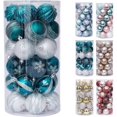 thumbnail image 1 of 30PCS Christmas Ball Ornaments for Xmas Tree Decor 2.36" Shatterproof Christmas Tree Decorations with Hanging Rope Multi Color (Dark Green & White, 1 of 6
