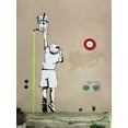 thumbnail image 2 of Anonymous (attributed to Banksy) 19x24 Black Ornate Wood Framed with Double Matting Museum Art Print Titled - Boy – North 6th Avenue, NYC (graffiti attributed to Banksy), 2 of 4