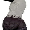 thumbnail image 3 of MesaSe Blouse à Manches Longues Y2K pour Femmes, Patchwork Noir, Coupe Slim Basique, 3 of 6