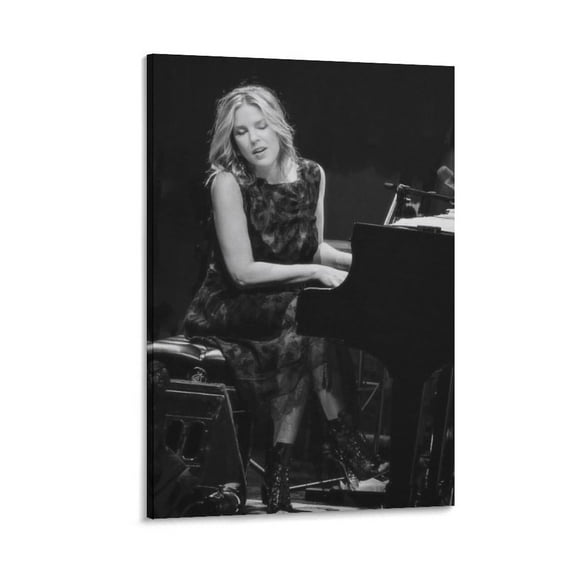 Diana Krall Poster Posters Art Print Wall Photo Paint Poster Hanging Picture Family Bedroom Decor Gift 12x18inch(30x45cm)