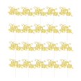 thumbnail image 2 of veasfak 20 Pieces New Year' Letters Cake Topper Shiny Year Celebration Pick Home Party Gold, 2 of 9