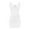White, variant on XWSHYW Womens Clothes Fashion Solid Color Crew Neck Holiday Party Dresses Sexy Sleeveless Slim Fit Beach Cocktail-Length Dress