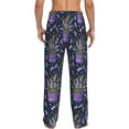 thumbnail image 3 of Xecao Lavender Flowers Men's Straight Lounge Pajama Pants: The Ultimate in Comfortable Sleepwear, 3 of 9