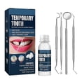 thumbnail image 2 of Plastic Teeth Glue Set Makeup Dentures Modified Temporary Filling Teeth Kit, 2 of 5