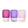 thumbnail image 1 of Botellas de viaje humangear GoToob+, silicona recargable, 53 ml, paquete de 3, 1 of 6