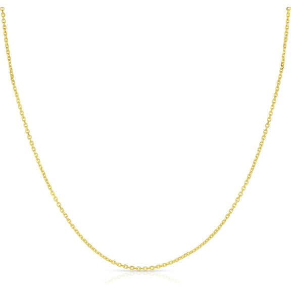 Floreo 18k Yellow Gold 1mm Cable Chain Necklace