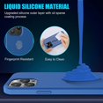 thumbnail image 5 of FYBTO Compatible avec Étui iPhone 13 Pro, Étui de Protection Intégrale, Étui en Silicone Antichoc, Funda pour iPhone 13 Pro 6.1 Pouces 2021 - Noir Mat, 5 of 5
