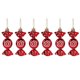 thumbnail image 1 of Inteprter Adornos colgantes duraderos de árbol de Navidad ABS para decoración navideña, regalo ligero de Año Nuevo Kits de decoración para fiestas rojo, 1 of 6