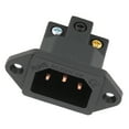thumbnail image 4 of AC Power Socket, Pure Copper IEC Power Panel Mount Plug Socket  Insulation  For Professional Audio Visual Appliances, 4 of 8