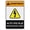 Warning Sign 4, variant on Warning High Voltage Inside - Do Not Open Sign 8"x12", Wall Decor for Home Kitchen Farm Garden Garage, Indoor Outdoor Use for Home Business Electrical Area