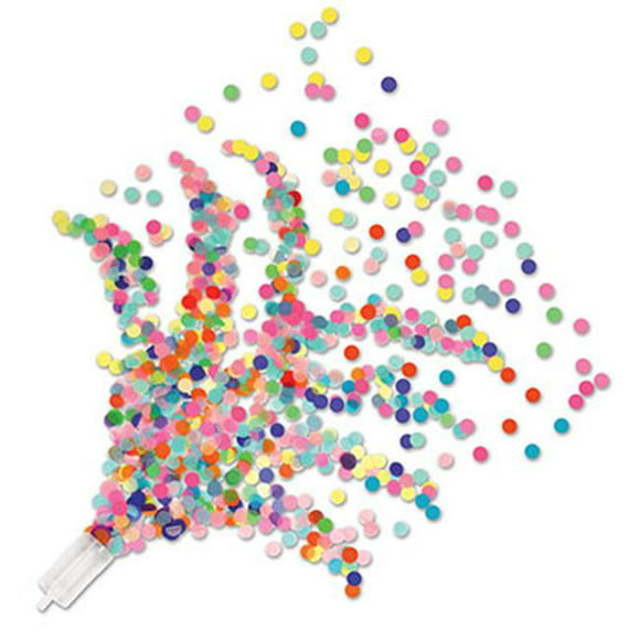 Poppers de Confettis Push Up - Multicolore