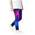thumbnail image 3 of Odeerbi 3-12 Años Leggings Niñas Estampado Cielo Estrellado Mallas Elásticas Pantalones Cintura Alta Starlit Panty Suave, 3 of 4