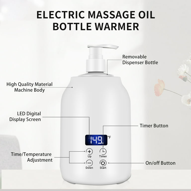 Tnfeeon Lotion Warmer and Massage Oil Warmer 10oz 360 Degree  Heated Cream & Lube Warmer Dispenser for Home Spa Beauty Salon & Barber  Shops : Beauty & Personal Care