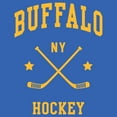 thumbnail image 2 of Buffalo Classic Hockey Arch - Sports Team T Shirt - X-Large - Royal, 2 of 5