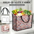 thumbnail image 4 of 2 Pack Reusable Grocery Bags, Heavy-Duty Shopping Bags with Sturdy Handles,Foldable Organizer, Shopping Bags for Groceries, Market, Car Trunk, Multi-Purpose, 4 of 7