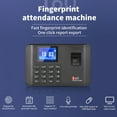 thumbnail image 4 of Riwcyla Intelligent Biometric Fingerprint Password Attendance Machine Time Employee Checking, in Recorder 2.4 Pouces LCD Screen Voice Invite 11 Languages Time Attendance Machine, 4 of 6