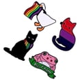 thumbnail image 4 of MasteelfCA 4pcs Brooch Pin Cartoon Animal Brooches Clothes Lapel Pin Decorative Hat Pin, 4 of 6