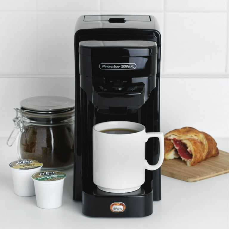 新品未使用のプロクターサイレックスのコーヒーメーカー Proctor-Silex Single Serve Ground & Pod Coffee Maker, Black