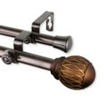 thumbnail image 3 of Domovina Jolanta 13/16" Double Curtain Rod-Color:Cocoa,Size:28-48", 3 of 4