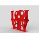 thumbnail image 1 of Servilletero de Acero ACMA LOVE Rojo (2 Pack), 1 of 2