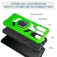 thumbnail image 5 of For Motorola Moto G Pure / Moto G Power 2022 Case Shockproof Ring Stand Cover With Free Tempered Glass Screen Protector - Green, 5 of 5