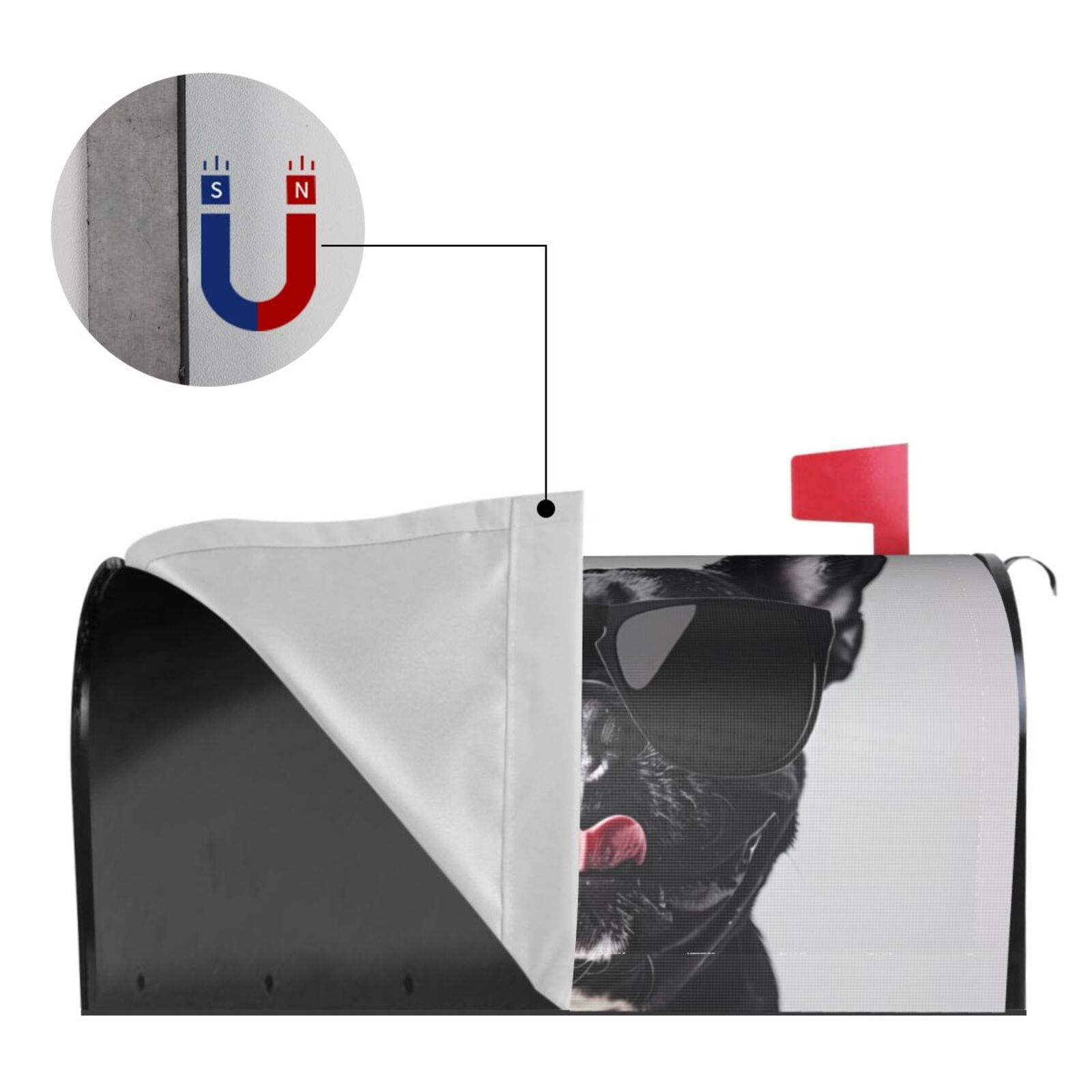 Kdxio Magnetic Mailbox Cover 21x18 in Mailbox Cover Outdoor Decoration Holiday Mailbox Covers for Home Garden Yard-21x18 in