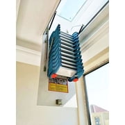 TECHTONGDA Folding Ladder Loft Stairs/Wall Mounted Folding Ladder Loft Stairs Attic for Folding Ladder Blue 47.2427.56in Loft Wall Ladder Stairs