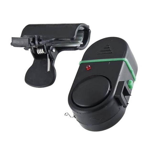 Xihbxyly Alarma de Pesca, Alerta Electrónica de Sonido y Luz, Abrazadera de Caña Sensible, Volumen Alto de 80 Db, Batería de Larga Duración, Portátil y Fácil de Instalar, Suministros de Pesca, Uso En
