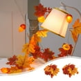 thumbnail image 1 of Guirnalda de Luces Led de Calabaza con Hojas de Arce - Decoración de Halloween de 2 M con 10 Luces y Bellotas | Guirnalda Otoñal a Pilas para Decoración de Interiores y Exteriores, 1 of 5