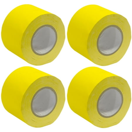 Seismic Audio 4 Pack of Gaffer's Tape - Yellow 4 inch Rolls 60 Yards per Roll Gaffers Tape - SeismicTape-Yellow604-4Pack