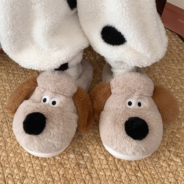 Pantufla Lindas zapatillas para perros, pantuflas mullidas de muy buen gusto, antideslizantes, cómodas para otoño e invierno Likrtyny Tenis De Mujer Tenis De Hombre